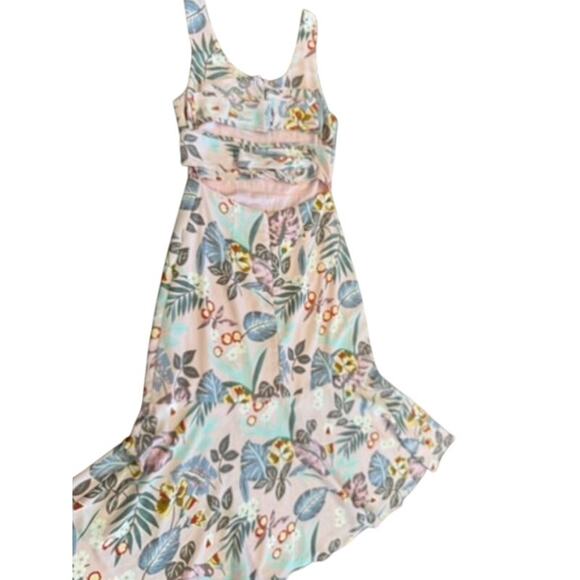 "LULUS" Floral Back Tie Sundress SZ XS Boho Cottage Core Fairy Prairie Whimsical - Picture 9 of 13